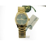 Rolex Datejust 31 ref. 278278-0004 oro giallo 18kt Malachite 6/9 diamanti President nuovo